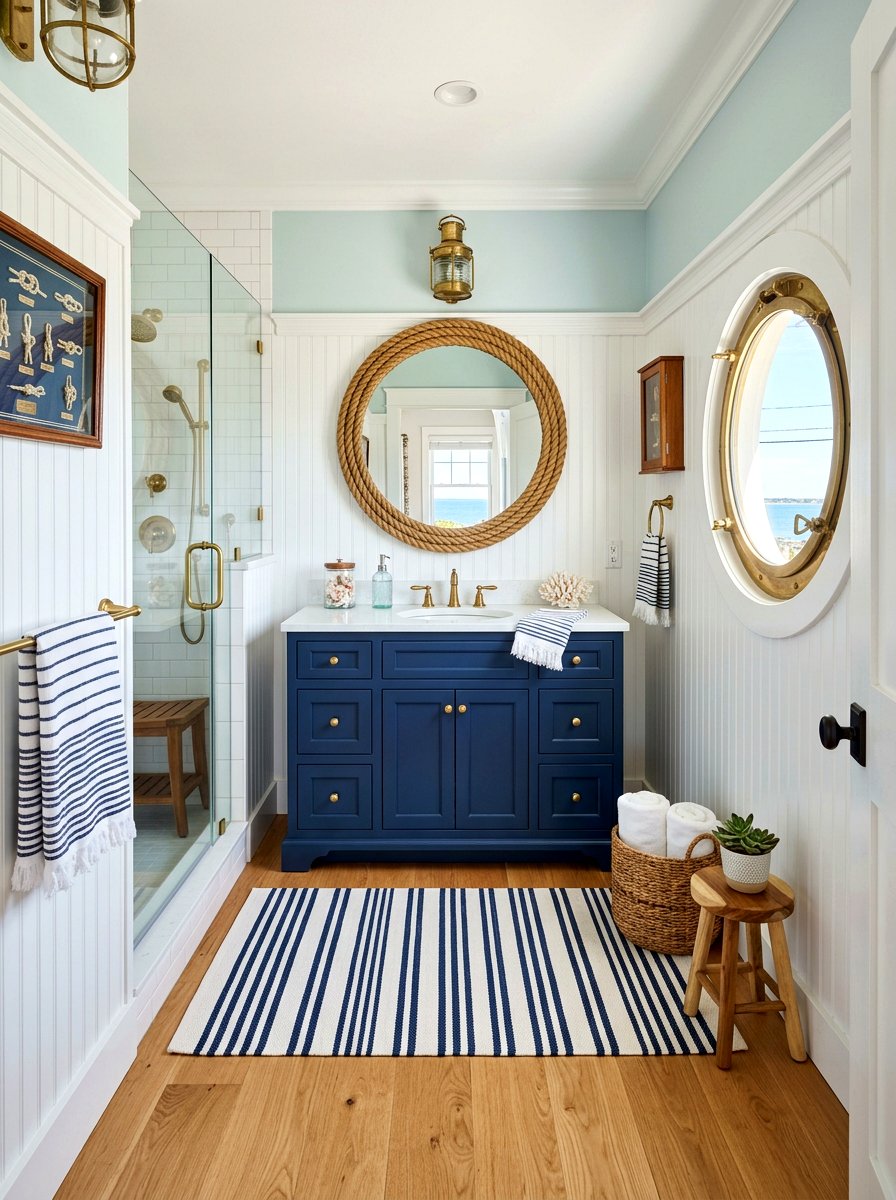 Nautical Style Bathroom - 30 Hamptons bathroom ideas