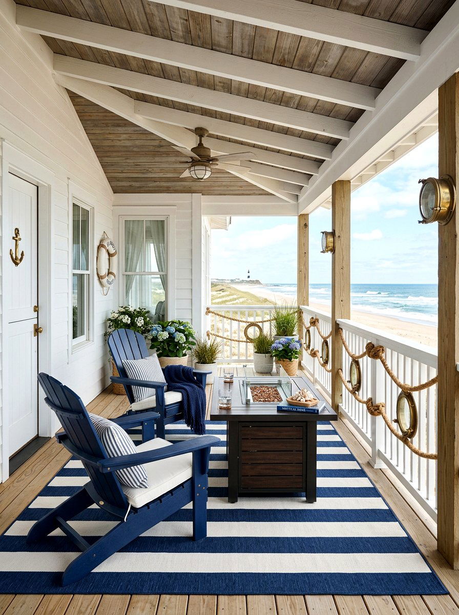 Nautical Themed Porch - 30 seaside porch ideas