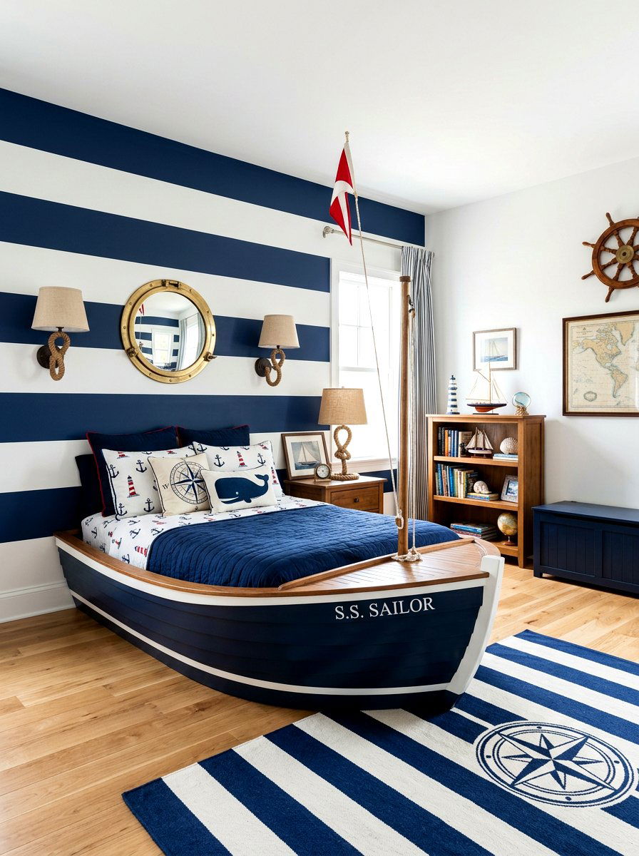 Nautical boys bedroom - 30 boys bedroom decor ideas