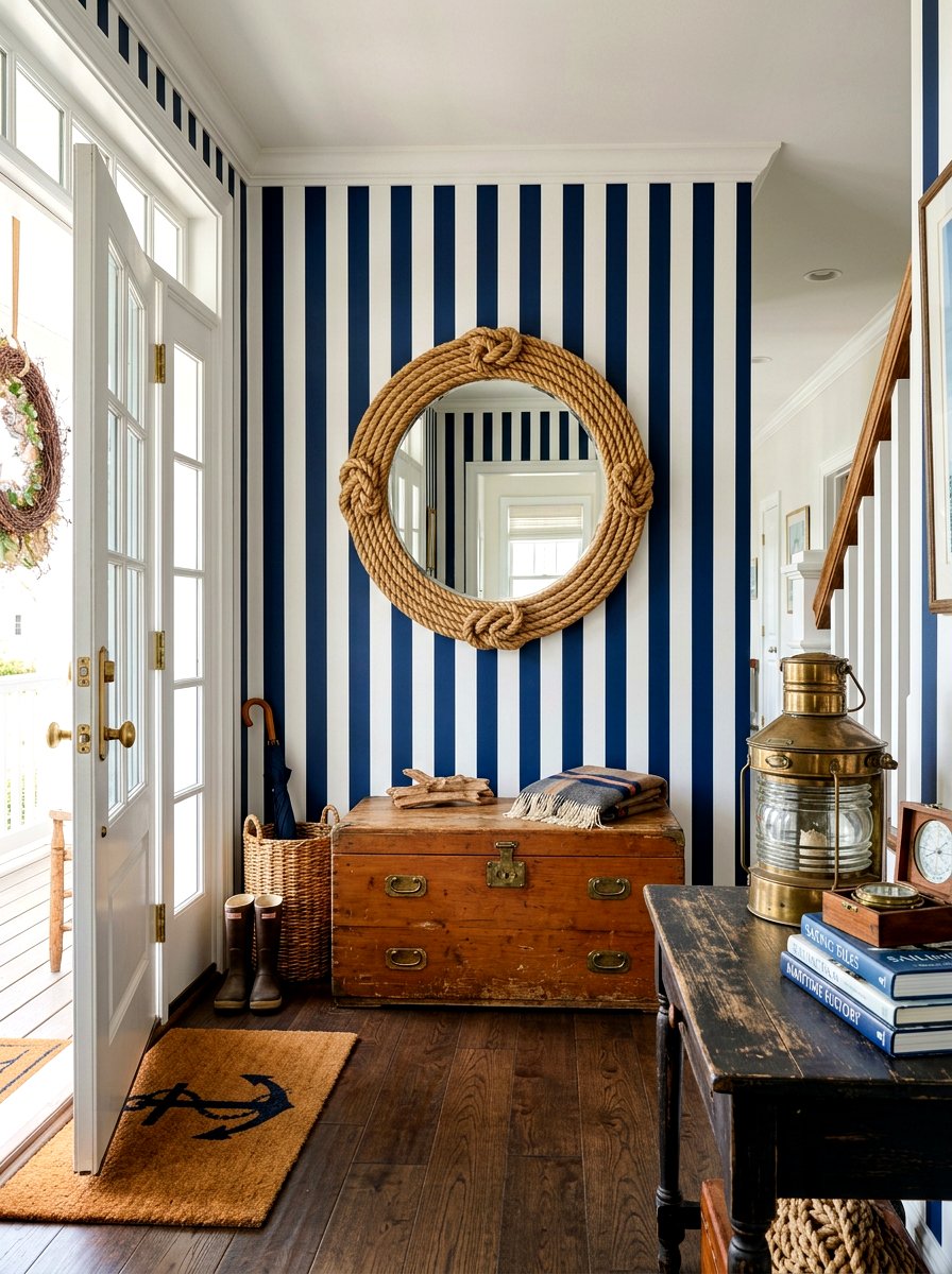 Nautical entryway decor - 30 summer foyer decor ideas