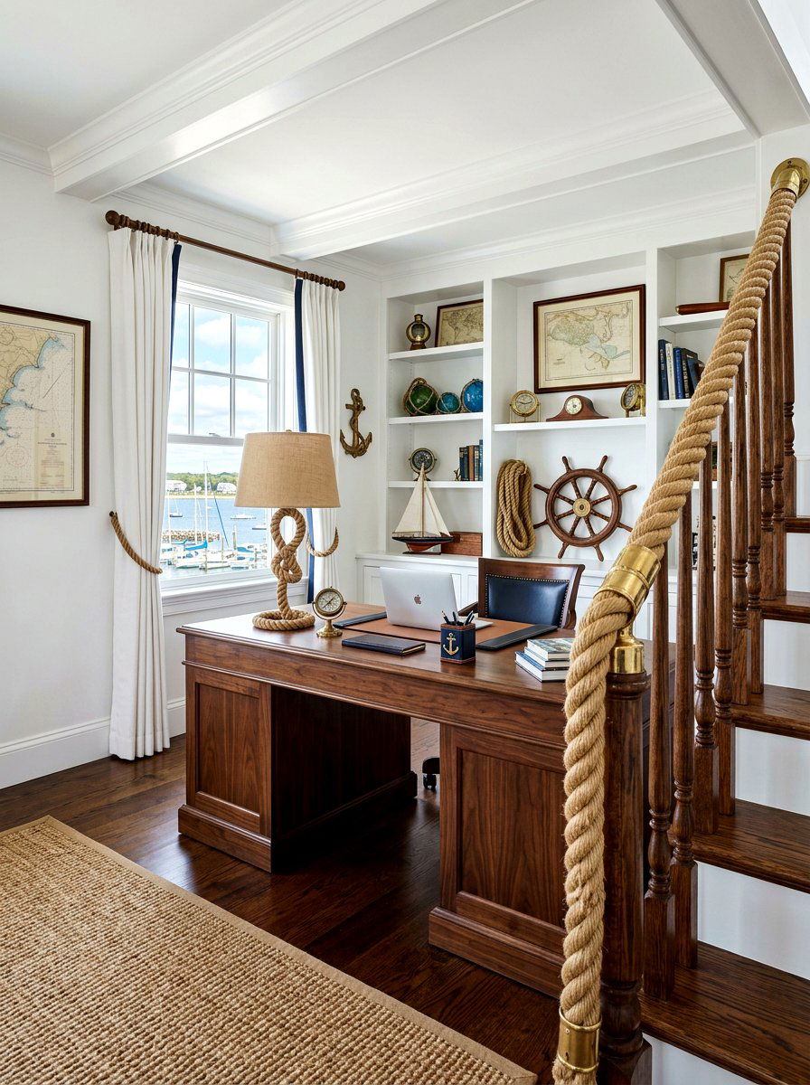 Nautical rope decor - 30 surf shack decor ideas