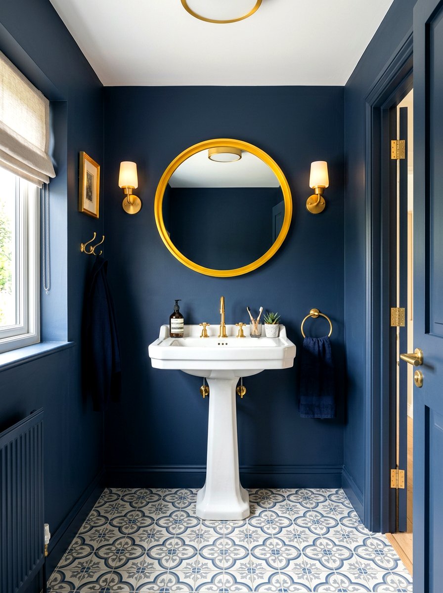 Navy Blue Cloakroom - 30 cloakroom ideas