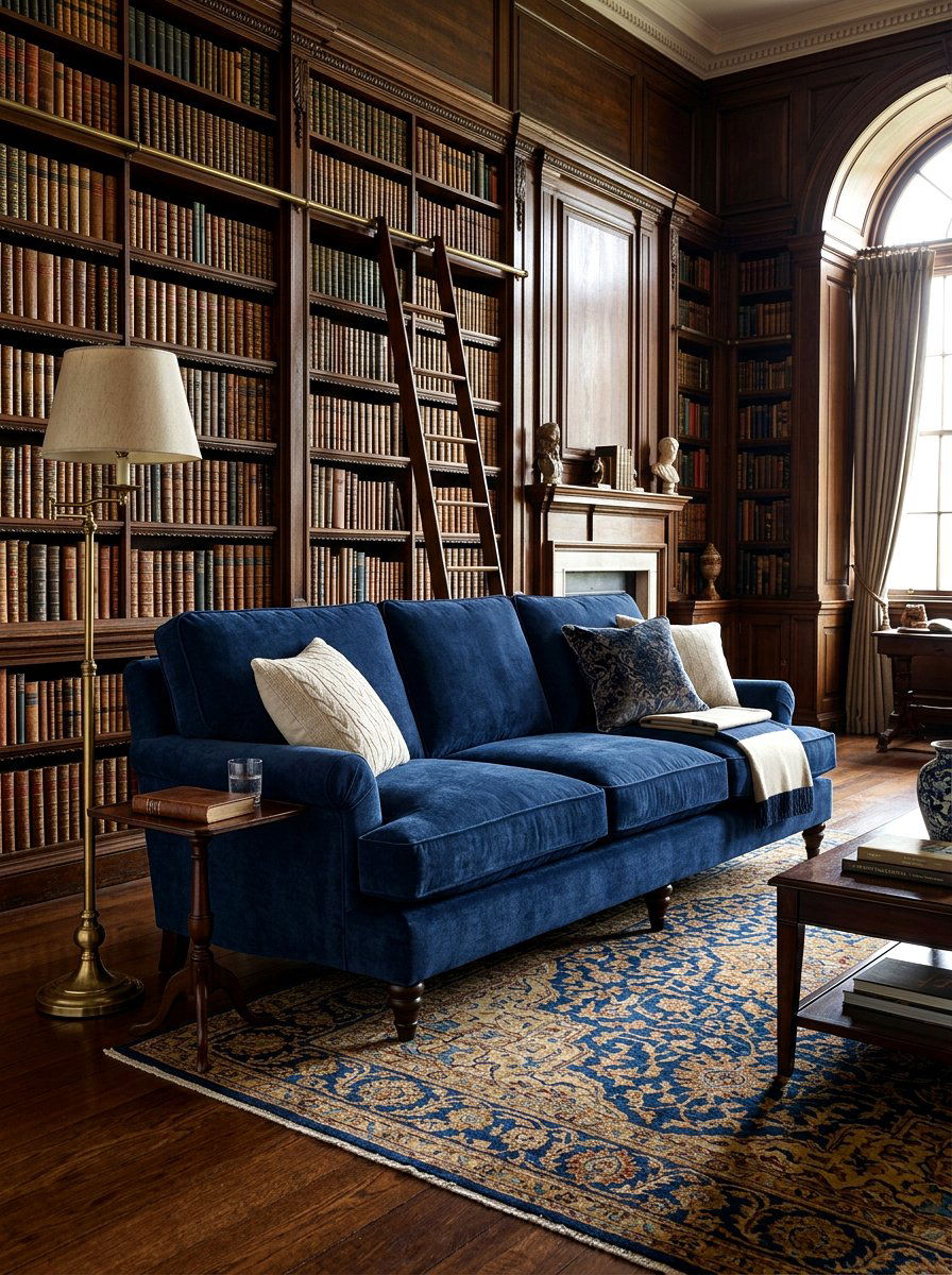 Navy Blue Deep Seat Sofa - 30 deep seat sofa ideas