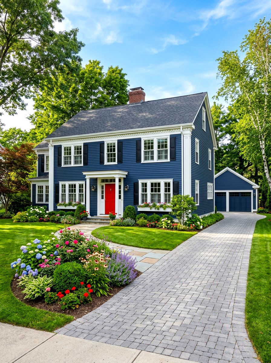 Navy Blue Exterior Paint - 30 exterior paint color ideas