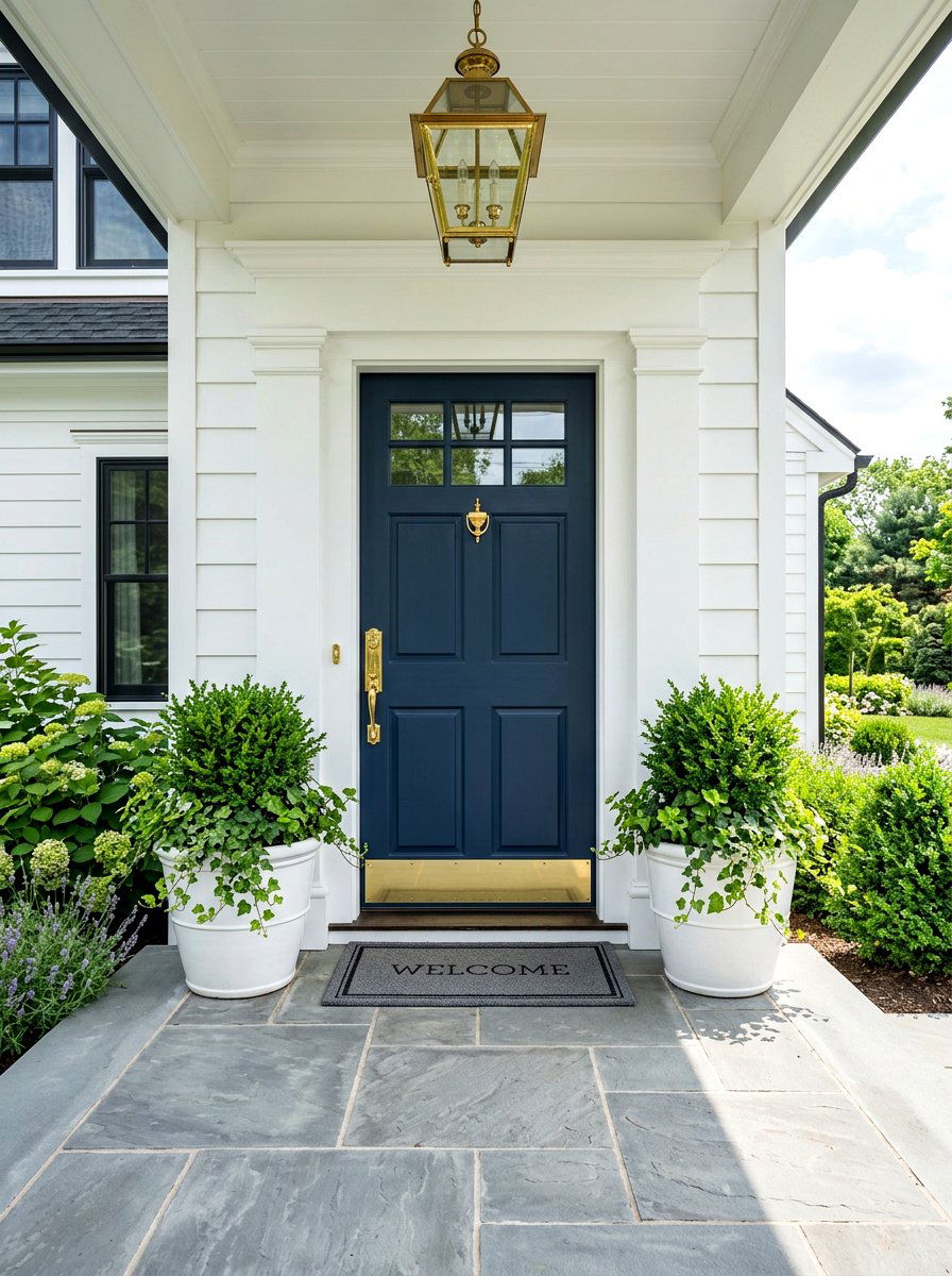 Navy Blue Front Door - 30 front door paint color ideas