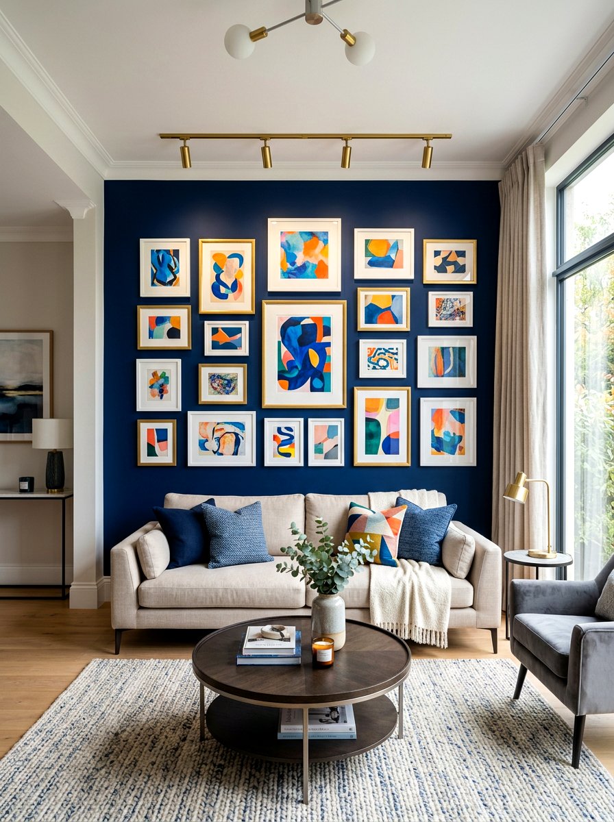 30 Ink Blue Lounge Ideas That Add Depth And Modern Comfort