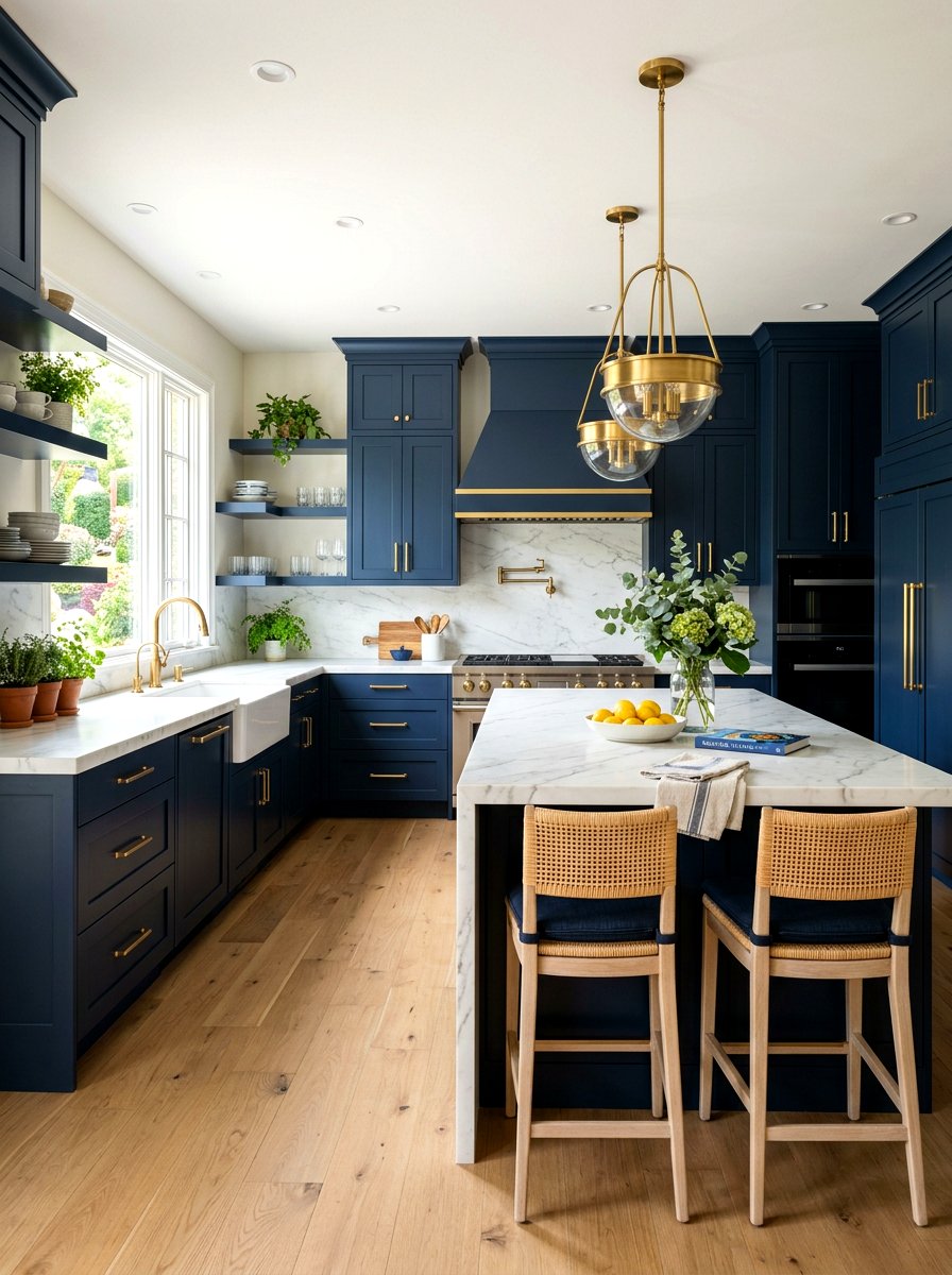Navy Blue Kitchen - 30 timeless kitchen ideas