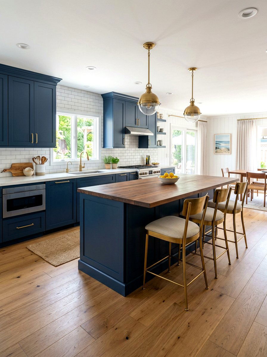 Navy Blue Kitchen - 30 Pinterest kitchen ideas
