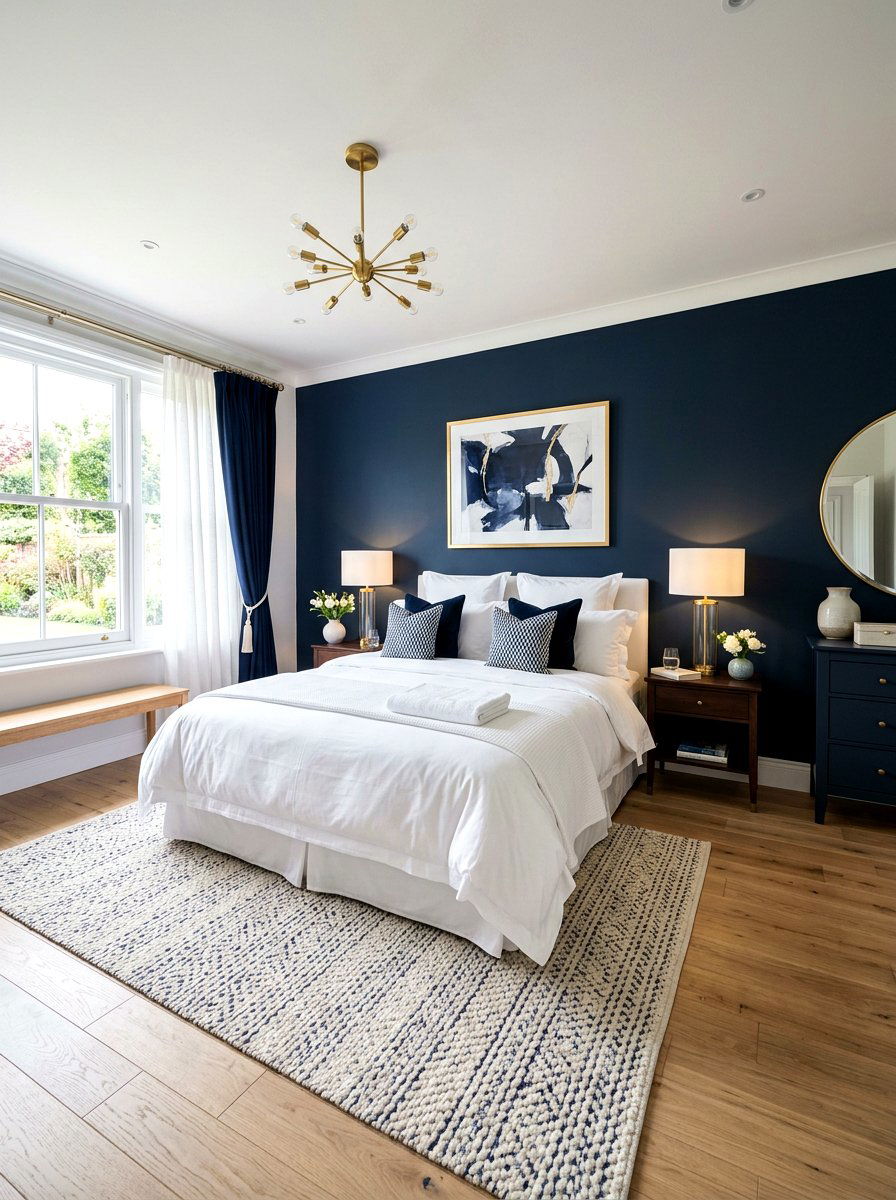 Navy Blue Master Bedroom - 30 ocean blue bedroom ideas