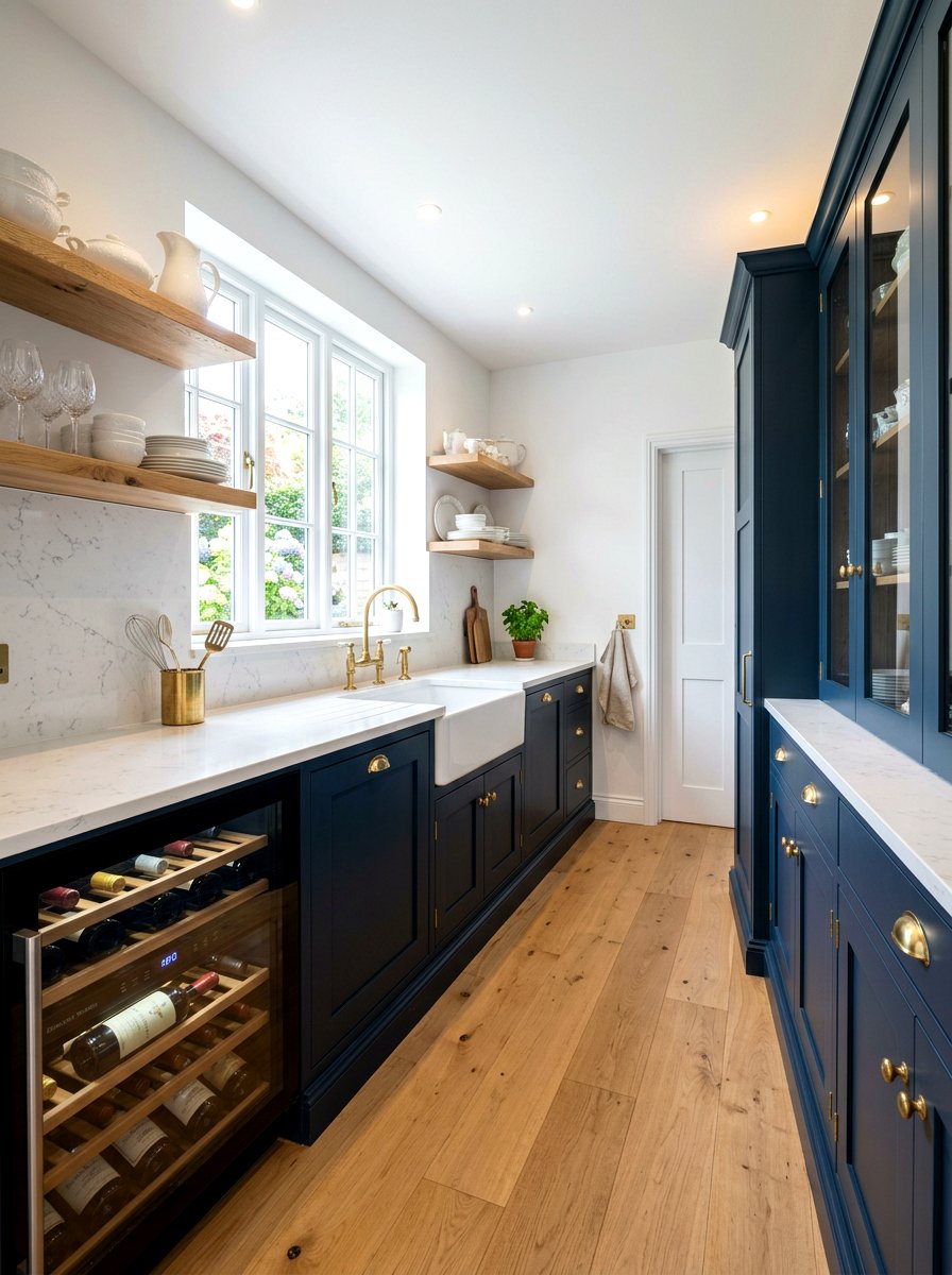 Navy Blue Scullery - 30 scullery aesthetic ideas