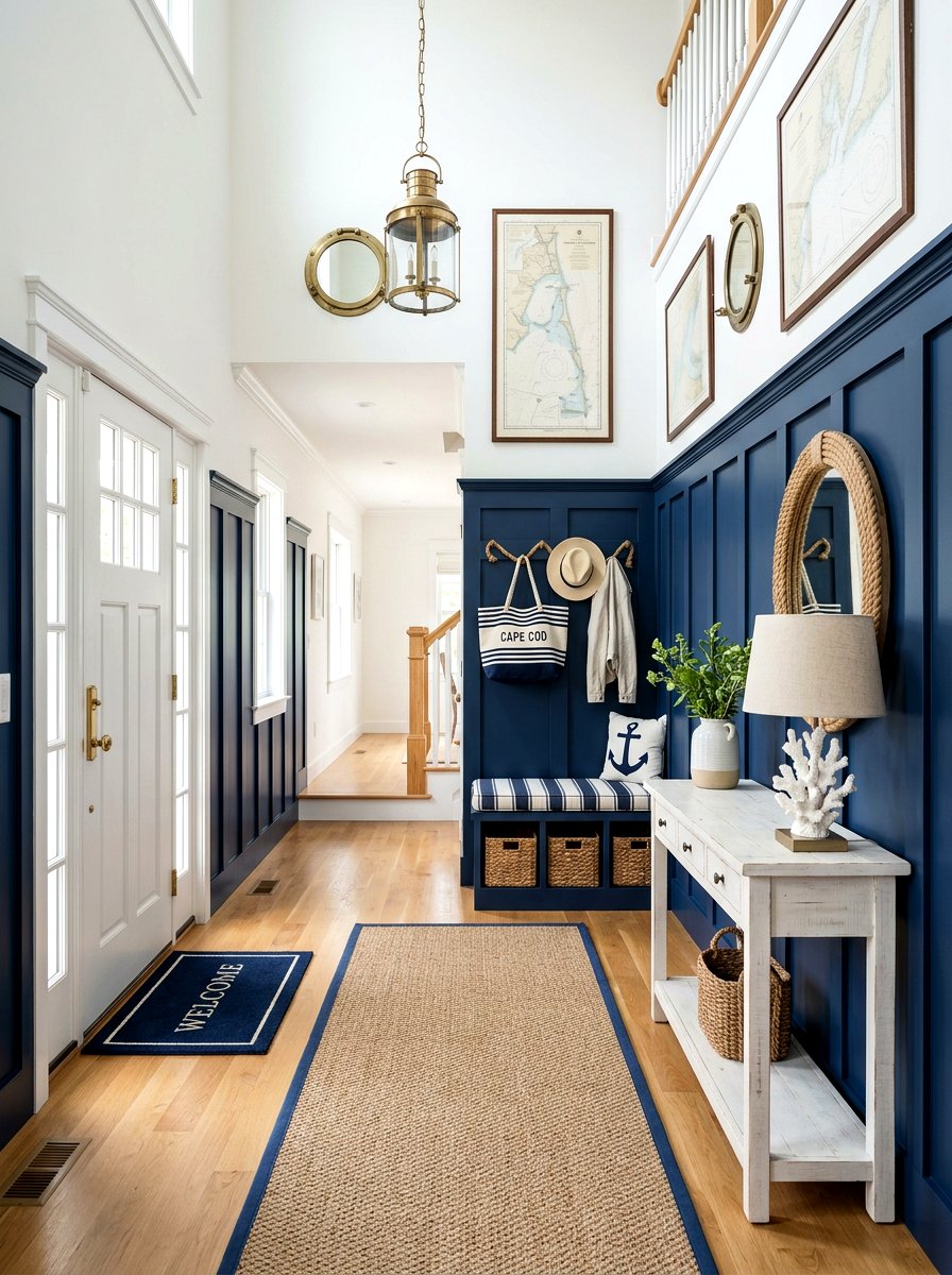 Navy Blue Wainscoting - 30 wainscoting ideas