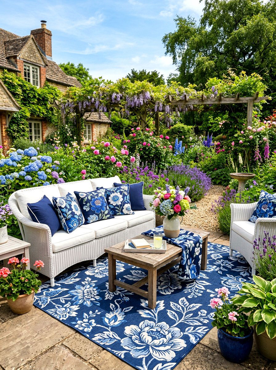 30 navy patio decor ideas to elevate outdoor nights beautifully