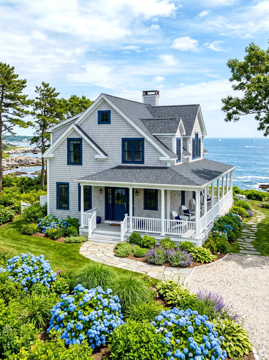 Navy blue exterior window trim - 30 exterior window trim color ideas