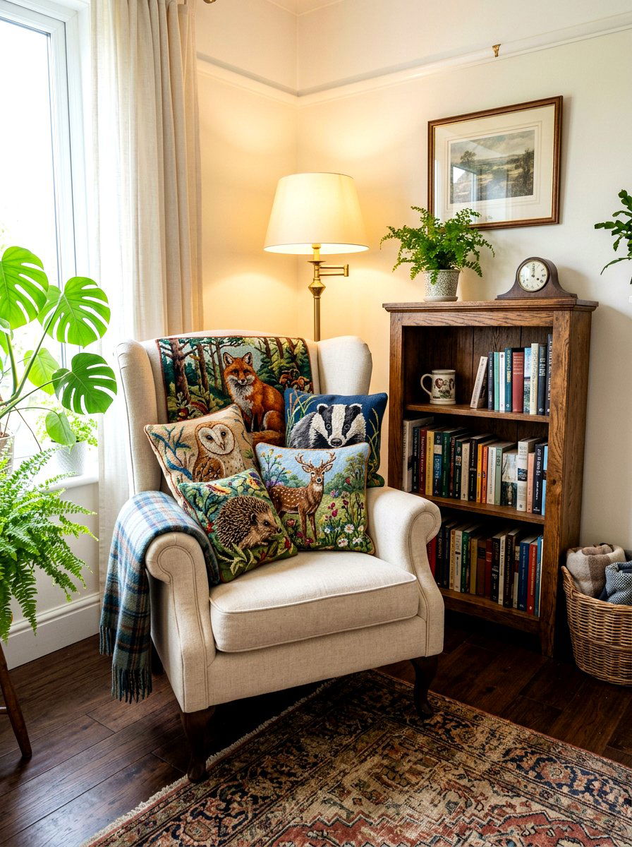 Needlepoint Pillow - 30 grandmillennial decor ideas