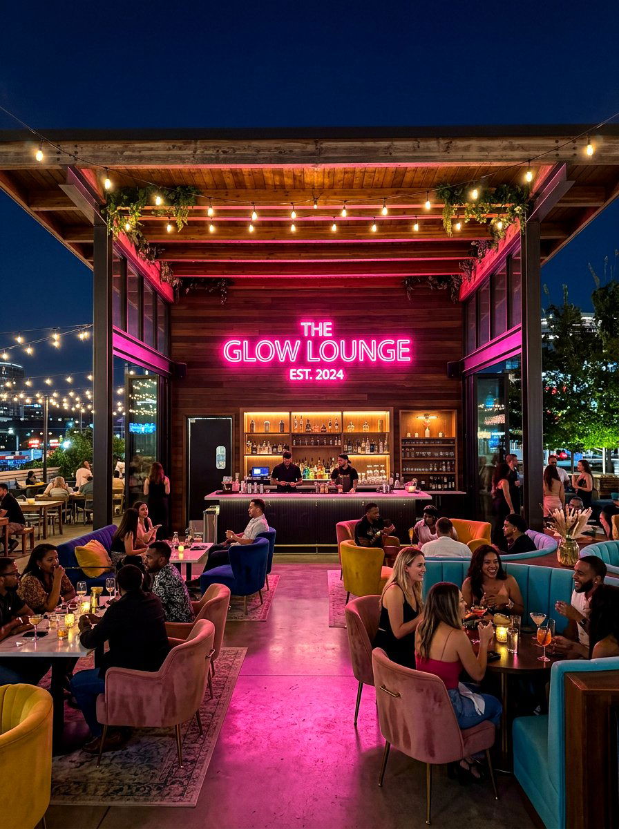 Neon Accent Lighting - 30 pavilion lighting ideas