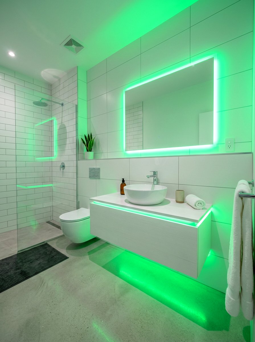 Neon Green Bathroom Lighting - 30 green bathroom ideas