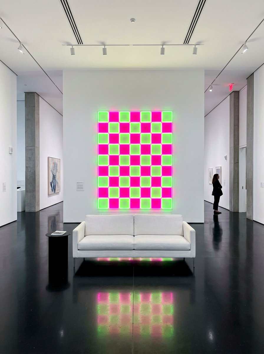Neon checkerboard wall art - 30 bright checkerboard decor ideas