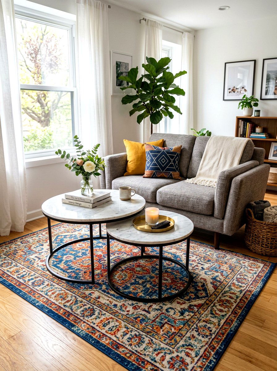 Nested Coffee Tables - 30 tiny apartment decor ideas