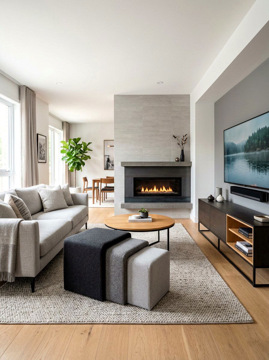 Nested Ottoman Set - 30 ottoman coffee table ideas