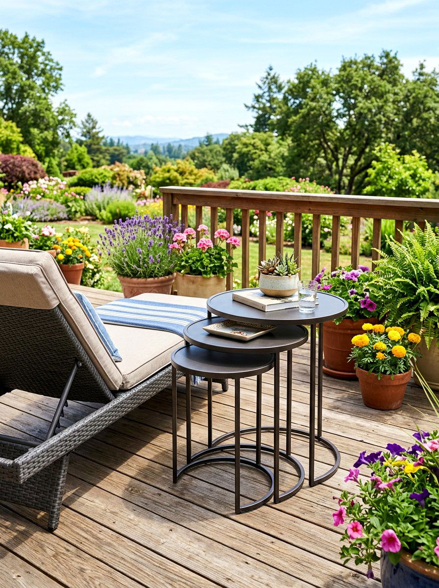Nested Side Table - 30 modern outdoor furniture ideas