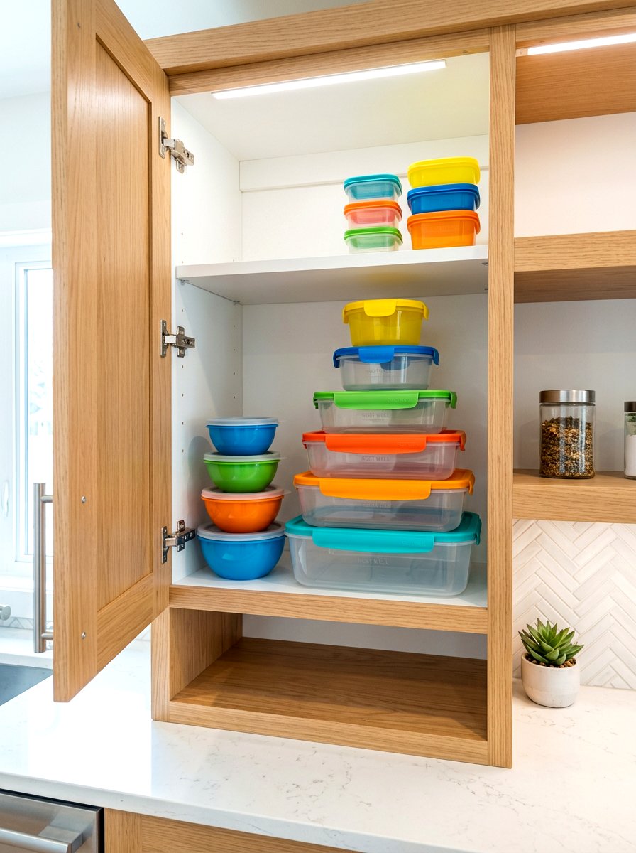 Nested food storage set - 30 food container organization ideas