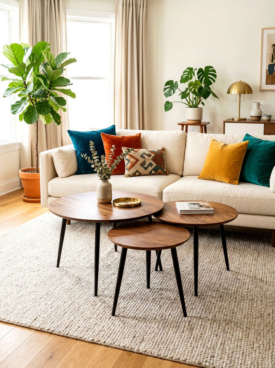 Nesting Coffee Table Set - 30 flexible apartment furniture ideas
