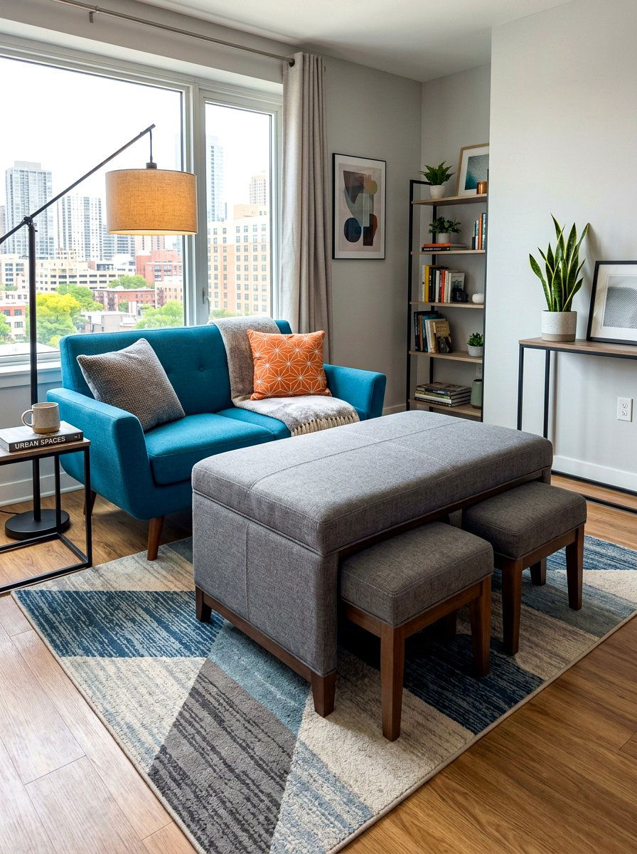 Nesting Ottoman Small Living Room - 30 living room ottoman styling ideas