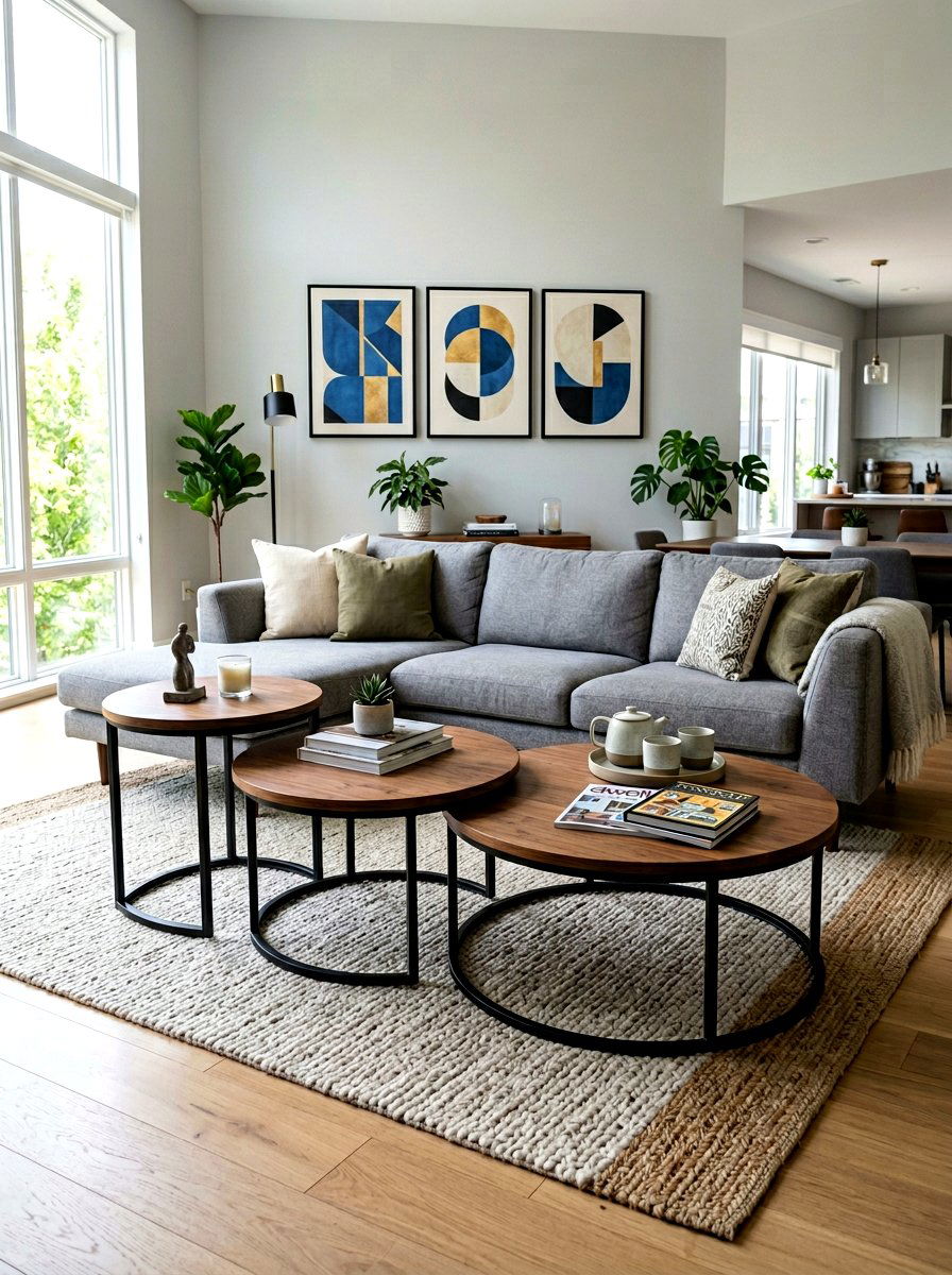 Nesting Oversized Coffee Table - 30 oversized coffee table ideas