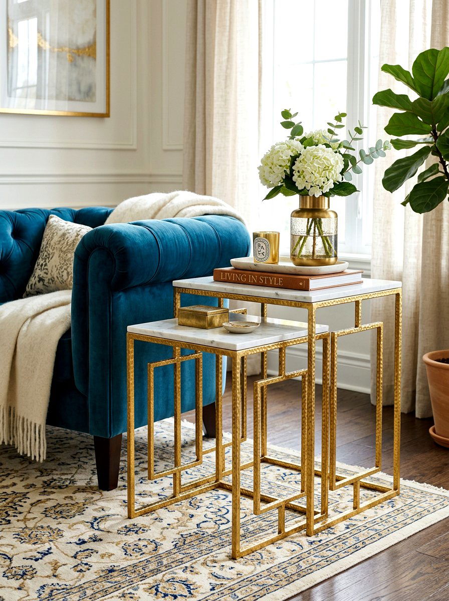 Nesting Side Tables - 30 foldable furniture apartment ideas