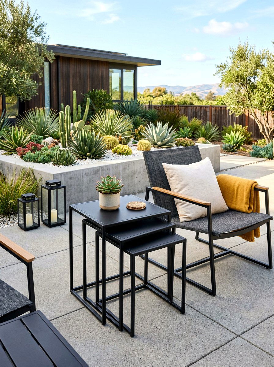 Nesting Side Tables - 30 compact patio furniture ideas
