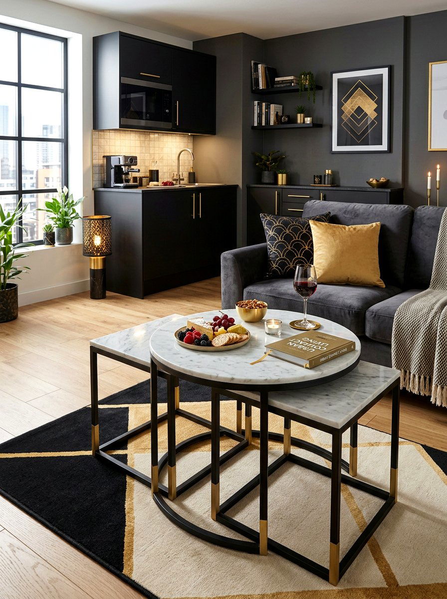 Nesting Table - 30 micro apartment decor ideas