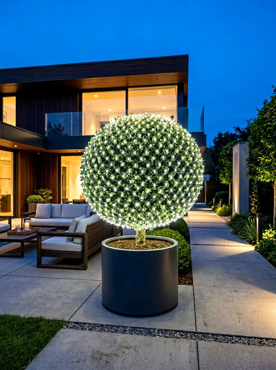 Net Light For Tree - 30 tree lighting ideas