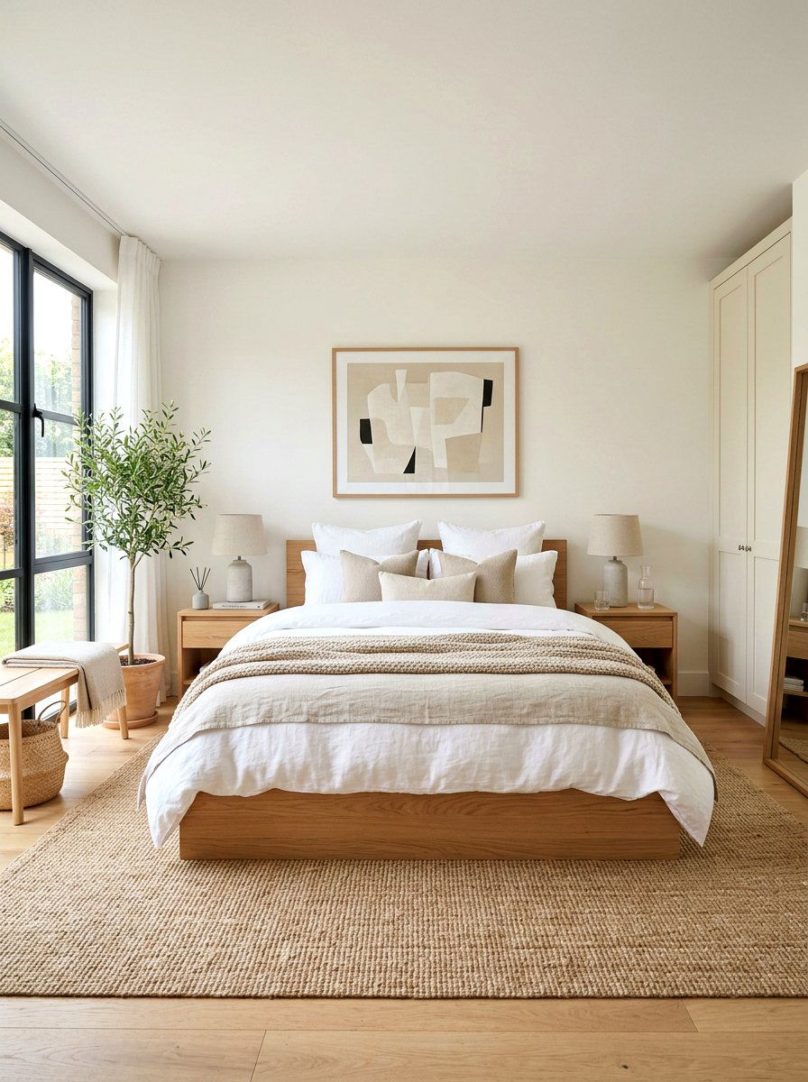 Neutral Bedroom Styling - 30 collected apartment decor ideas