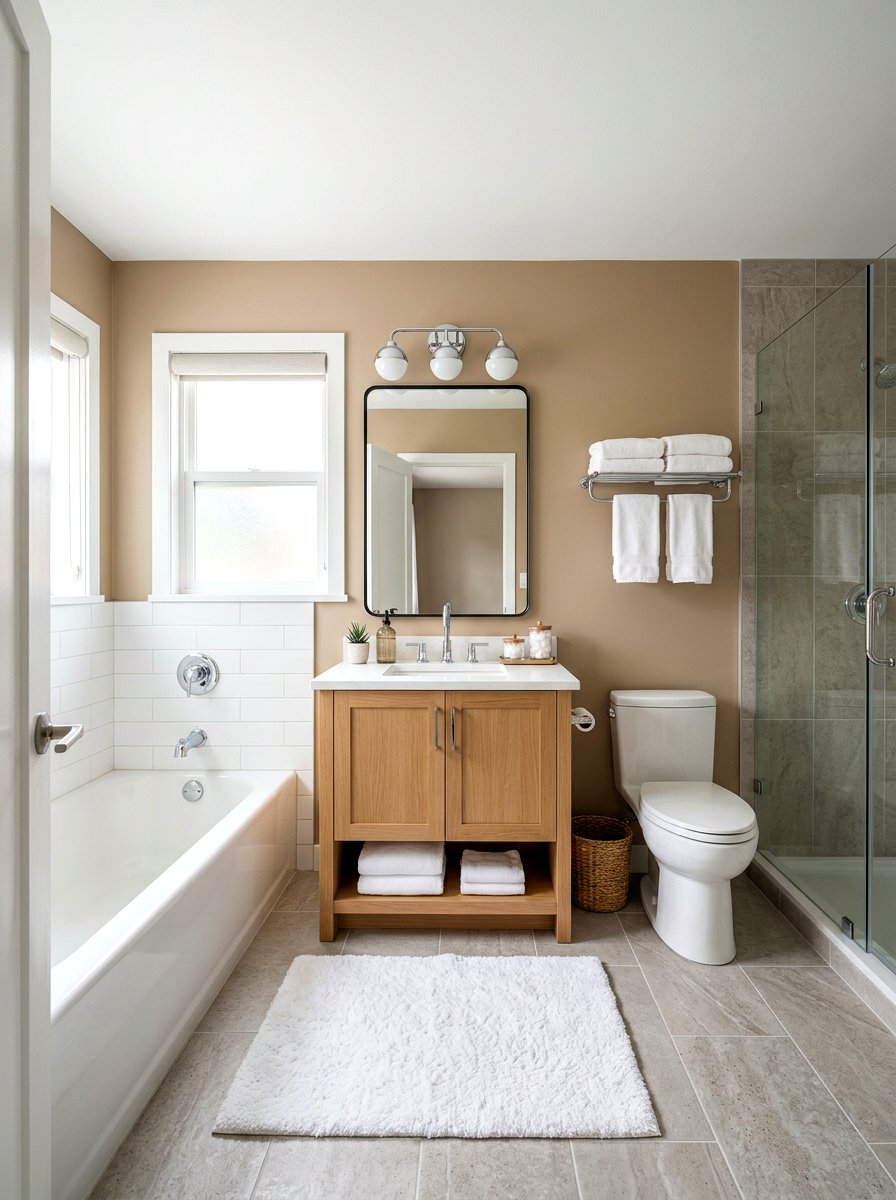 Neutral Beige Bathroom - 30 beige bathroom ideas