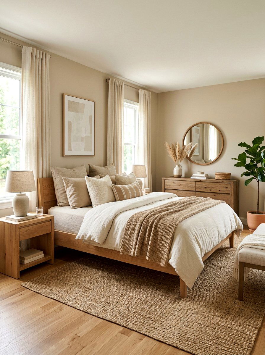 Neutral Beige Bedroom - 30 dreamy girly bedroom ideas