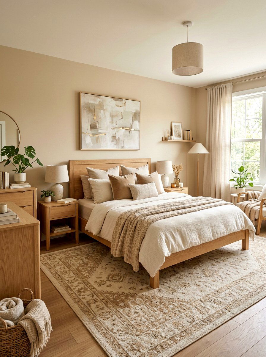 Neutral Beige Color Scheme - 30 grandmother bedroom ideas