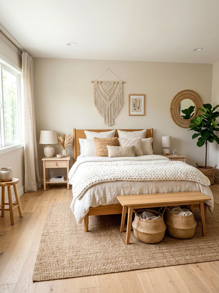 Neutral Boho Bedroom - 30 boho bedroom ideas
