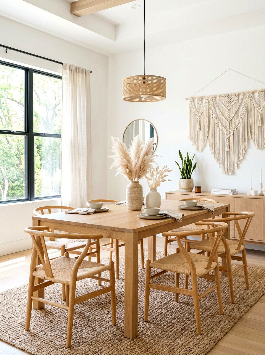 Neutral Boho Dining Room - 30 boho dining room ideas