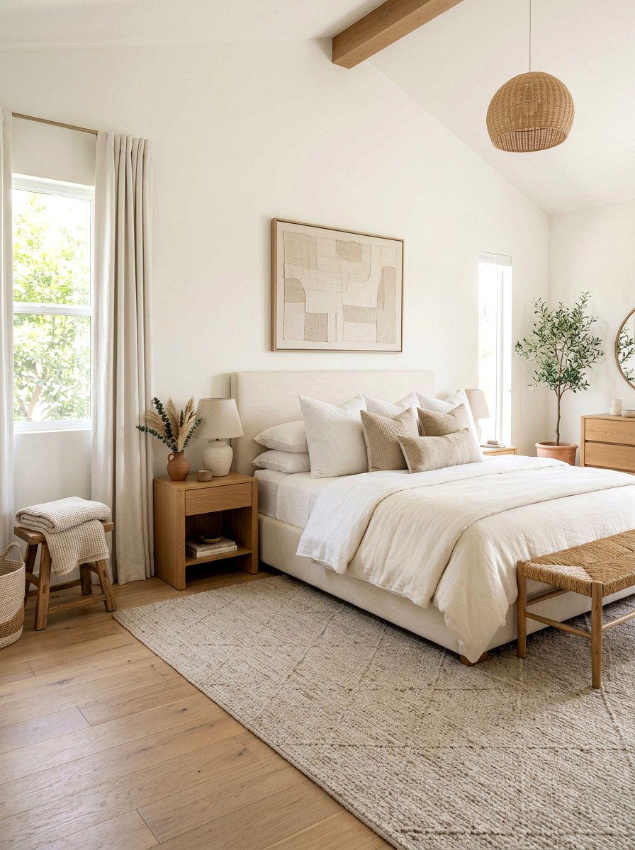 Neutral California Casual Bedroom - 30 California casual bedroom ideas