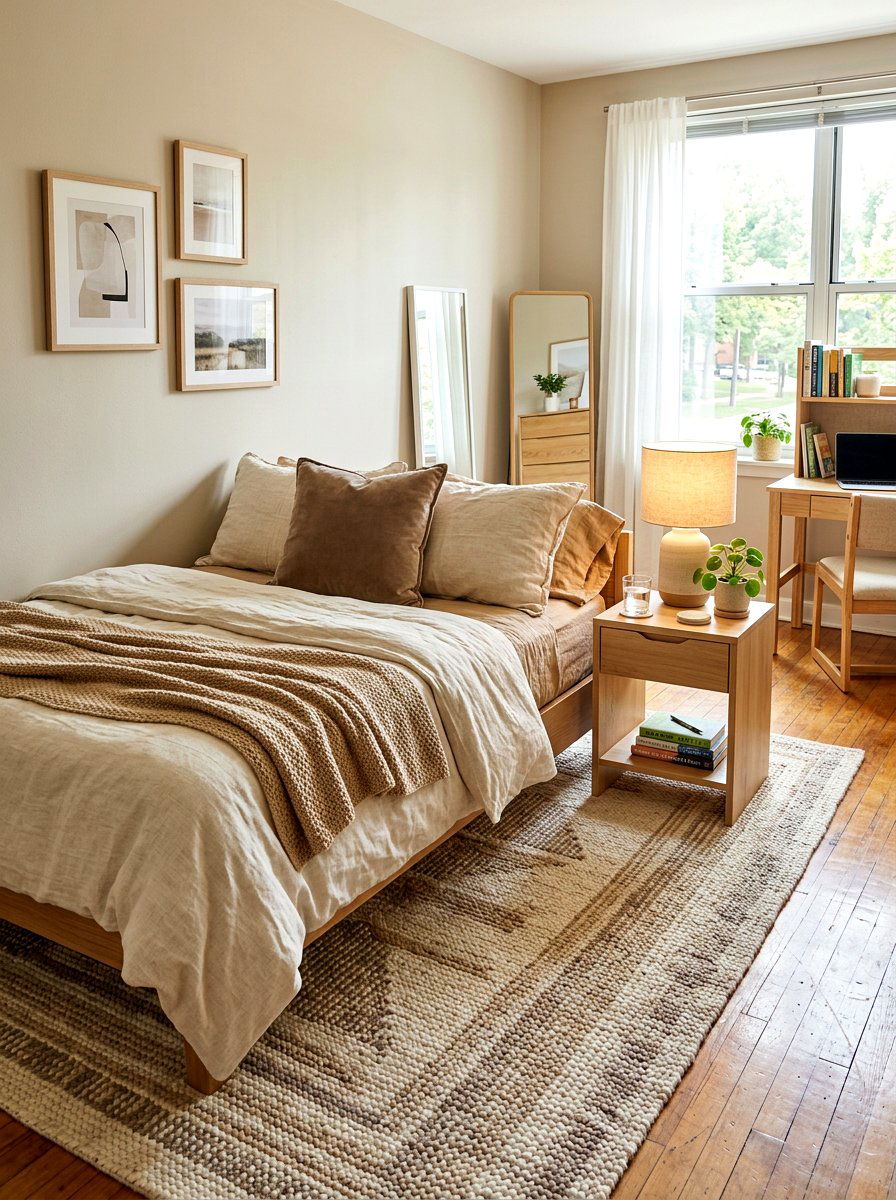 Neutral College Bedroom Vibe - 30 college bedroom ideas