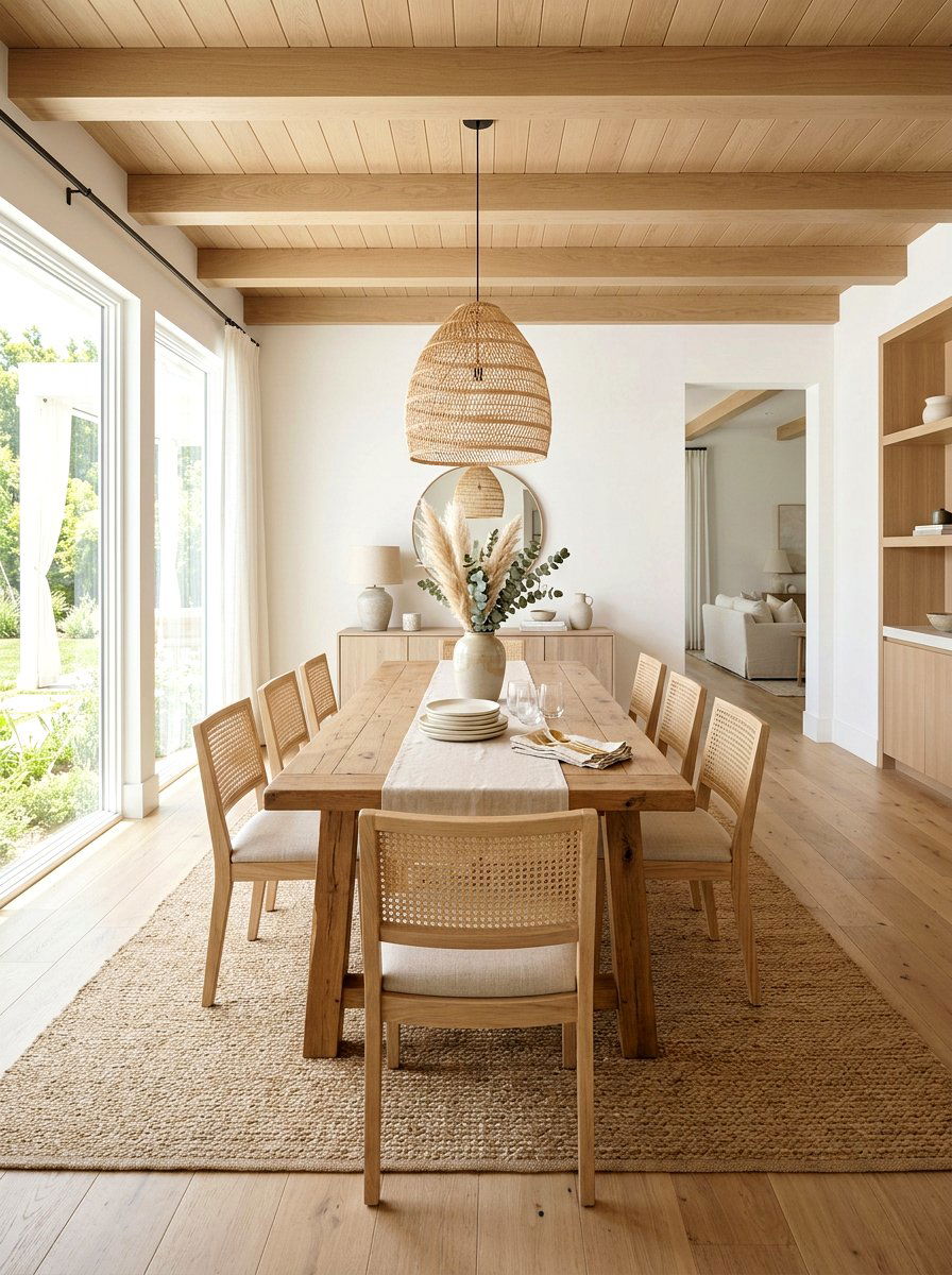 Neutral Color Palette - 30 rustic dining room ideas