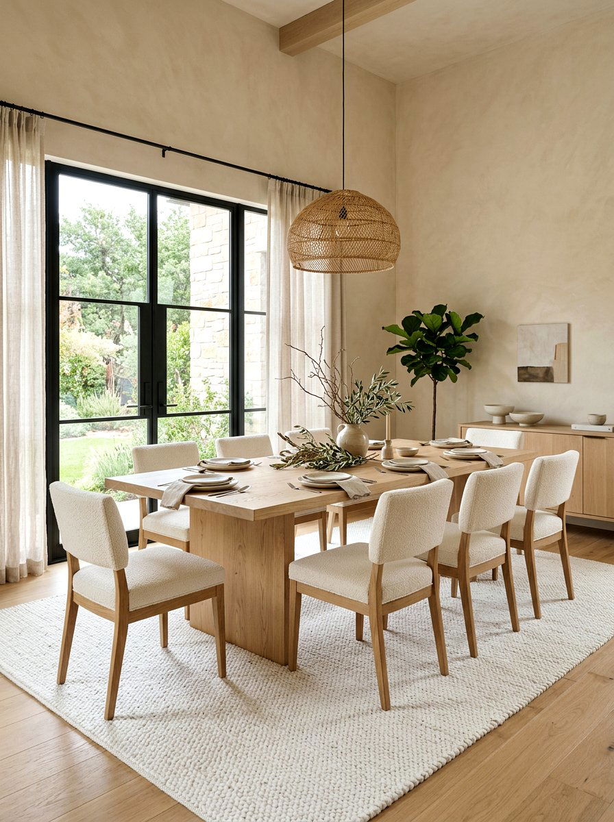 Neutral Color Palette - 30 small dining room ideas