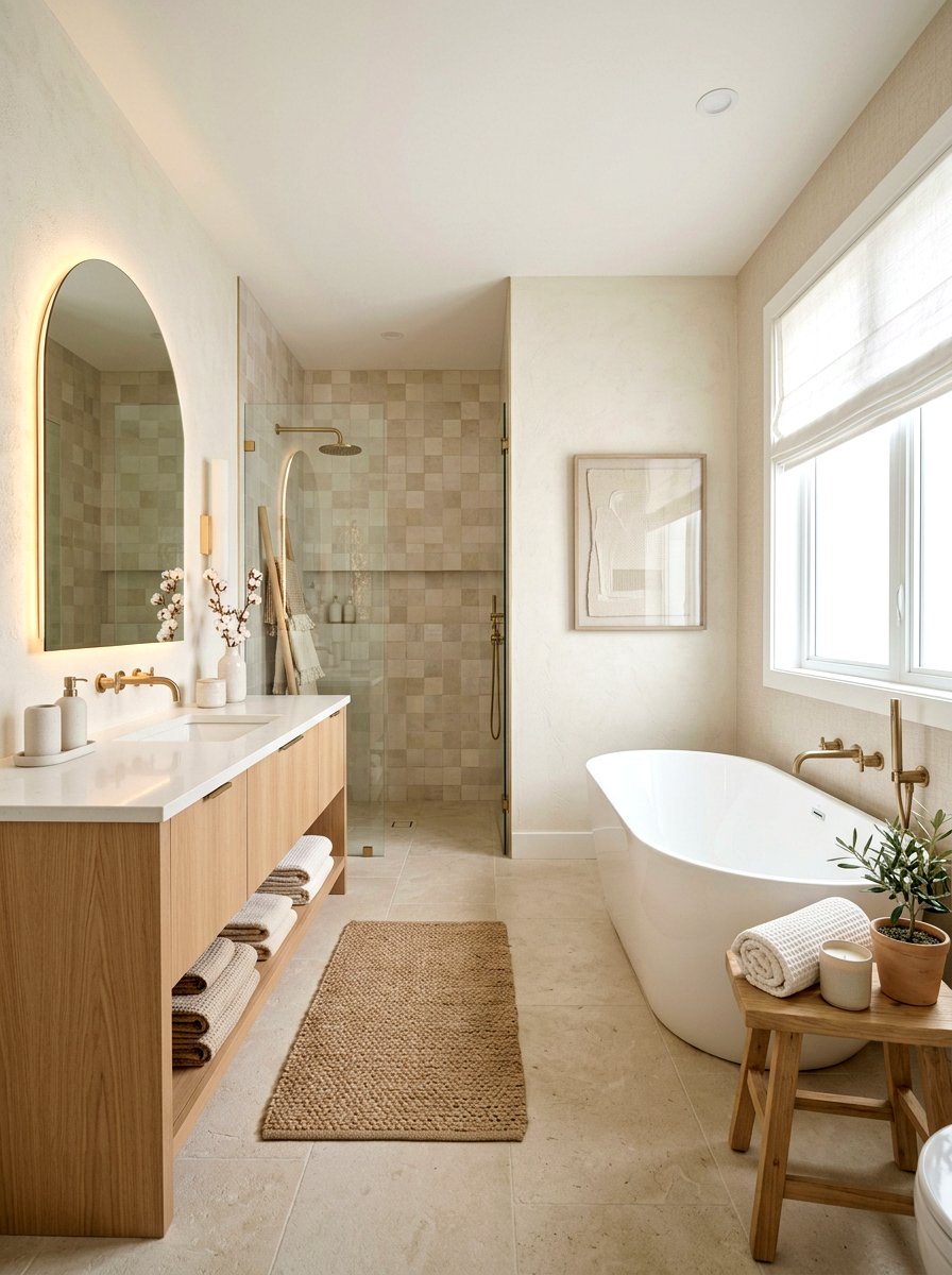 Neutral Color Palette - 30 spa bathroom ideas