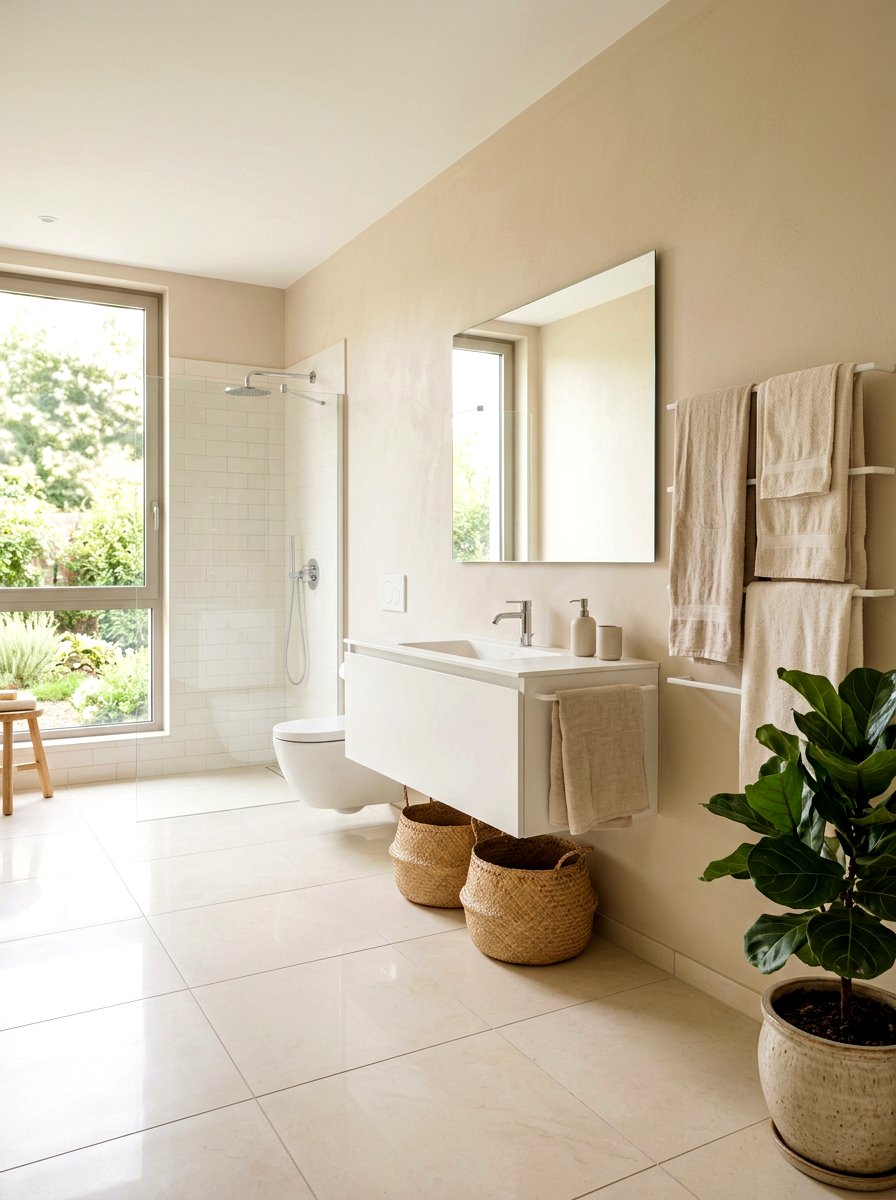Neutral Color Palette - 30 timeless bathroom ideas