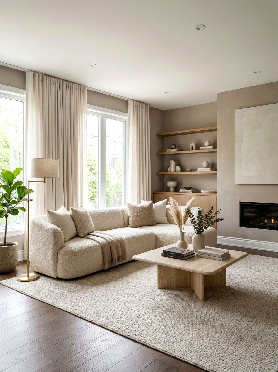 Neutral Color Palette - 30 elegant living room ideas