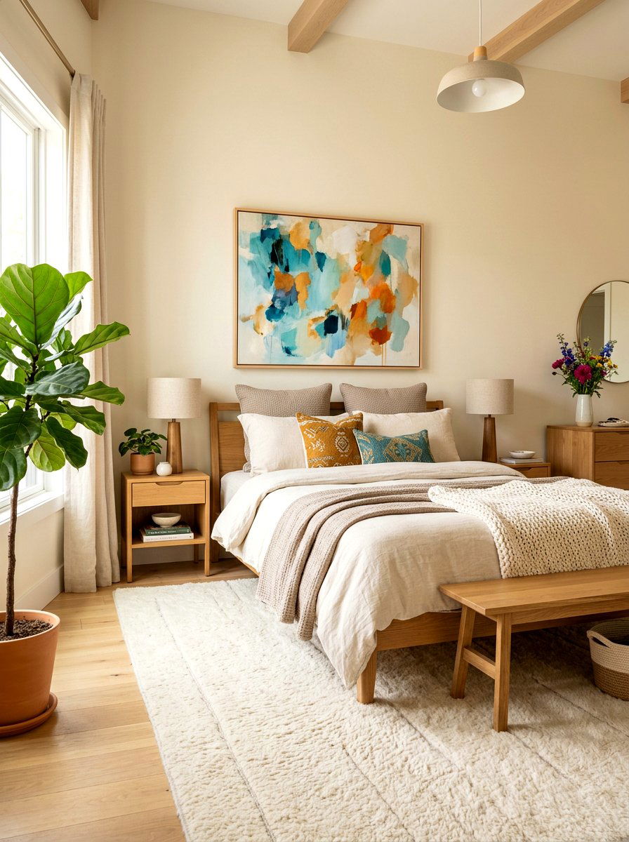 Neutral Color Palette - 30 romantic hotel bedroom ideas