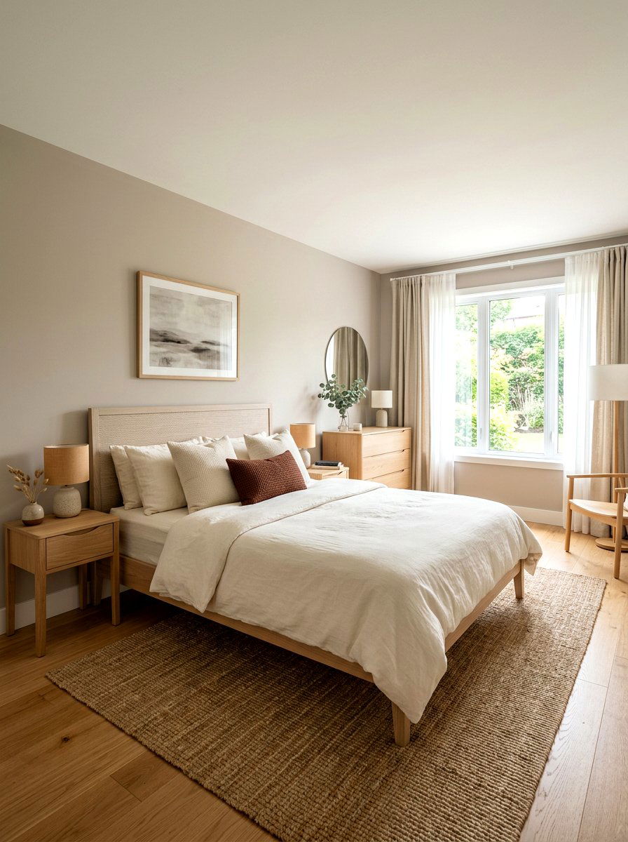 Neutral Color Palette - 30 Japandi bedroom ideas