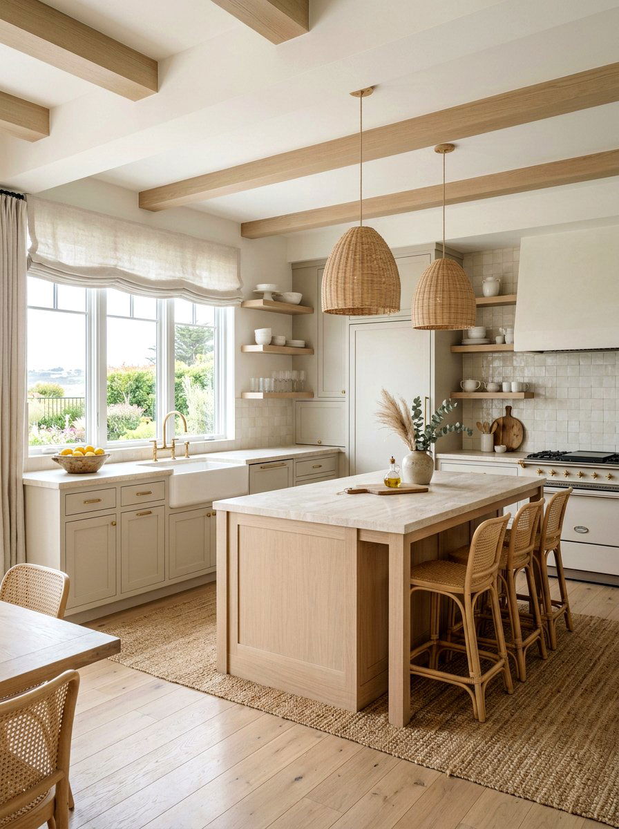 Neutral Color Palette Kitchen - 30 California casual kitchen ideas