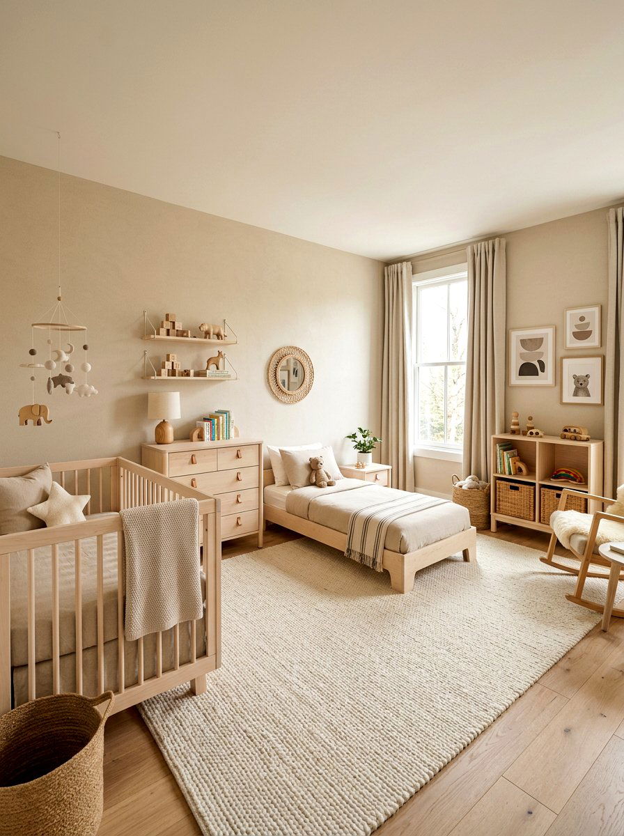Neutral Color Toddler Room - 30 montessori bedroom ideas