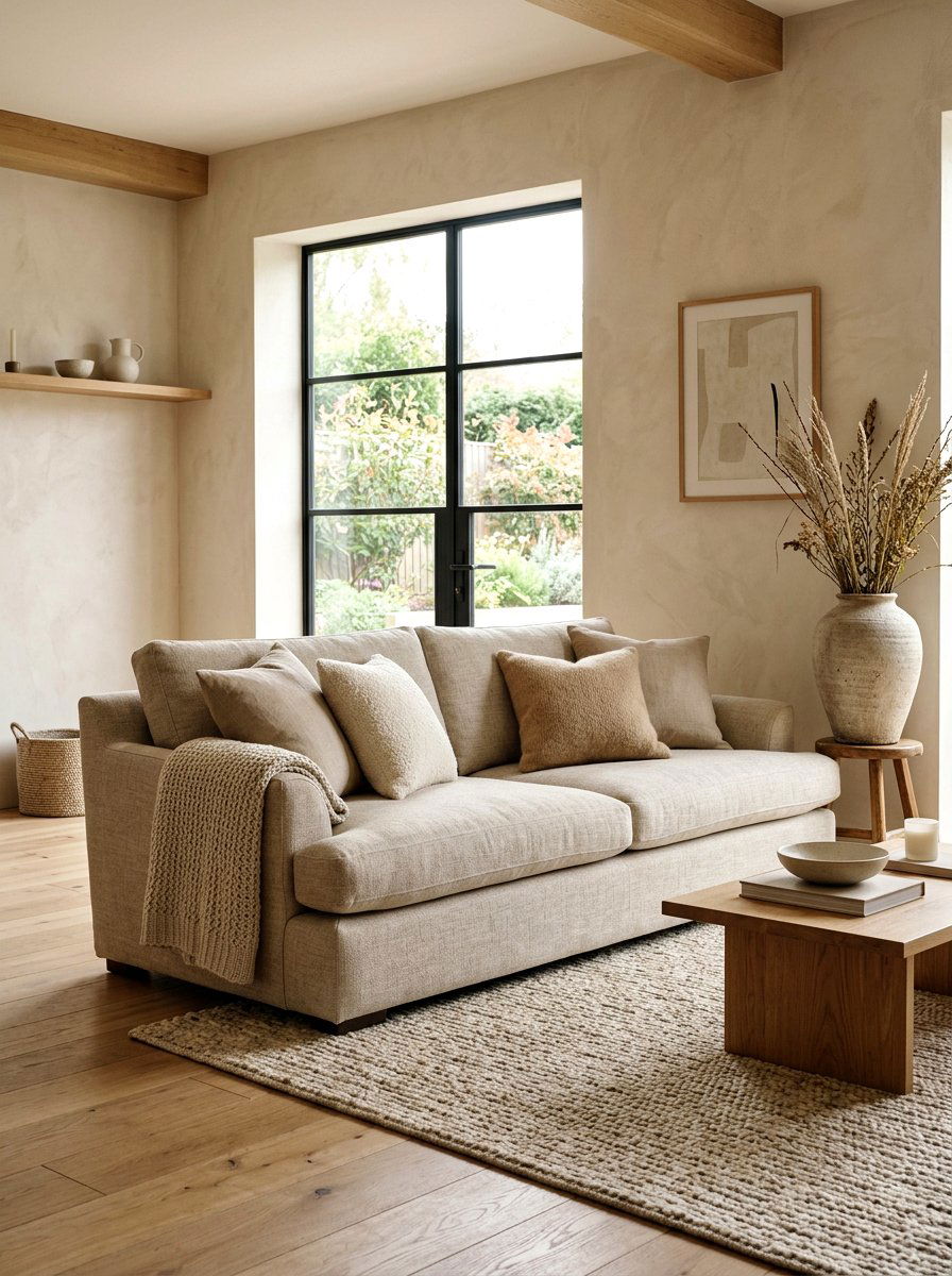 Neutral Deep Seat Sofa - 30 deep seat sofa ideas